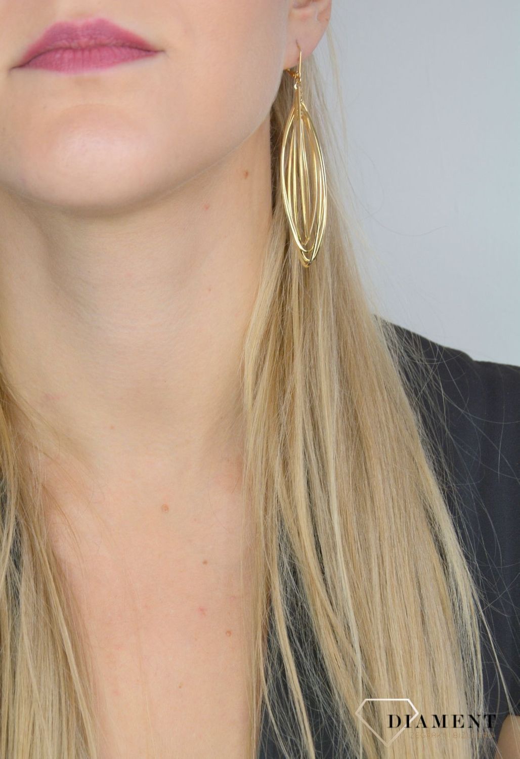 Złote kolczyki 585 bankietowe DIA-KLC-C5LBLAS-377-YM OR204623.jpg